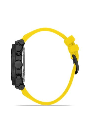 Ferro FM31396D-ZN Quartz Silikon Sarı Siyah Kadran 45 mm Erkek Kol Saati