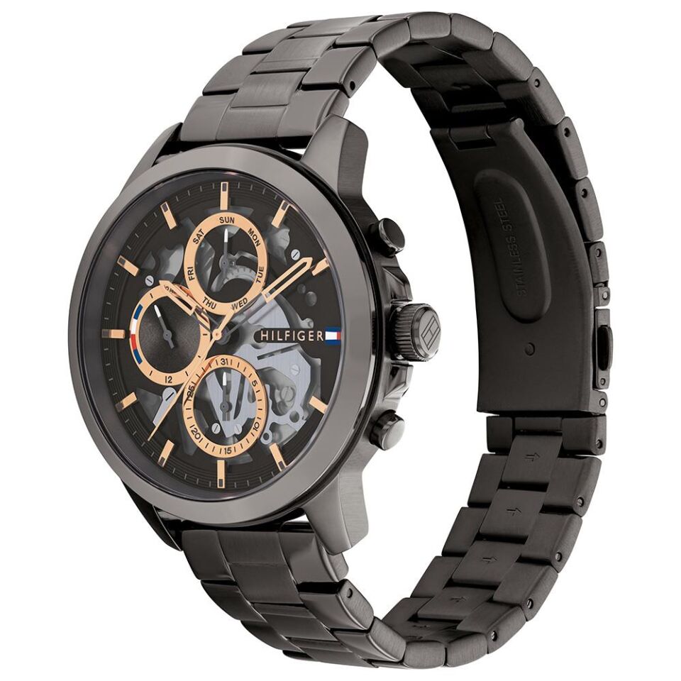 Tommy Hilfiger TH1710479 44 mm Siyah Erkek Kol Saati