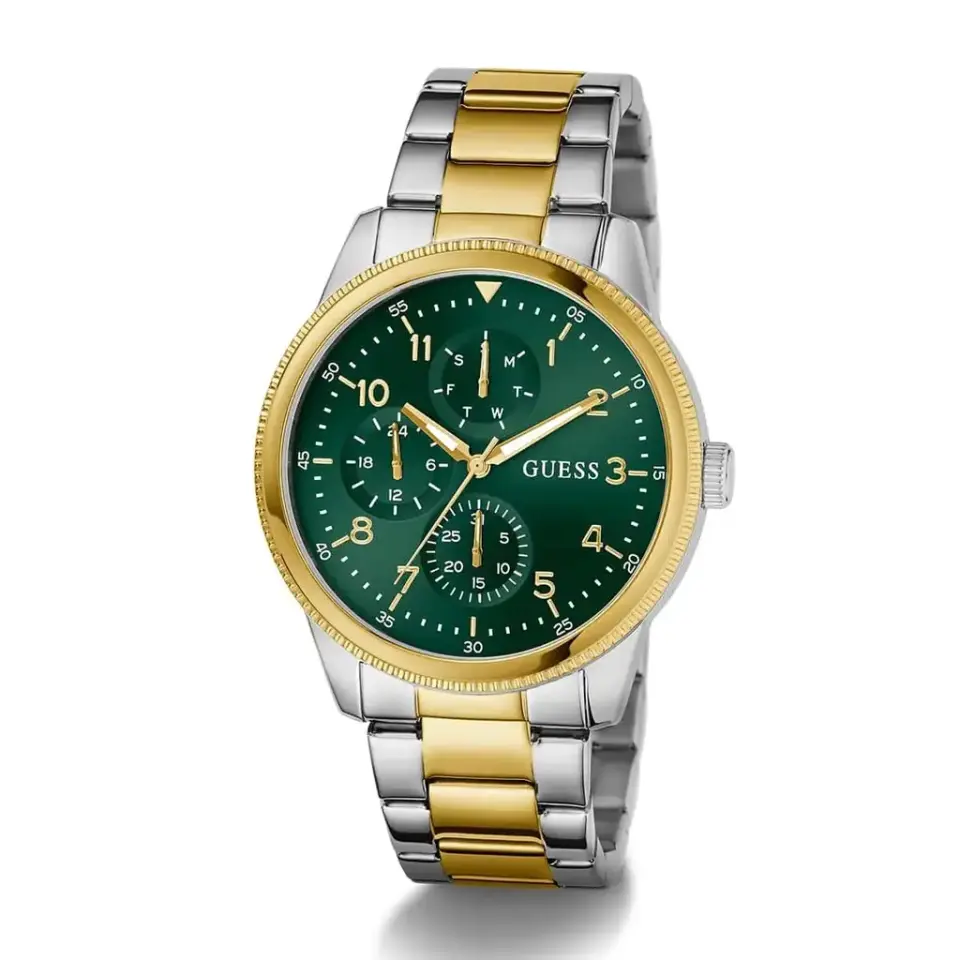 Guess GUGW0970G4 Quartz Çelik Gri Altın Rengi 44 mm Erkek Kol Saati