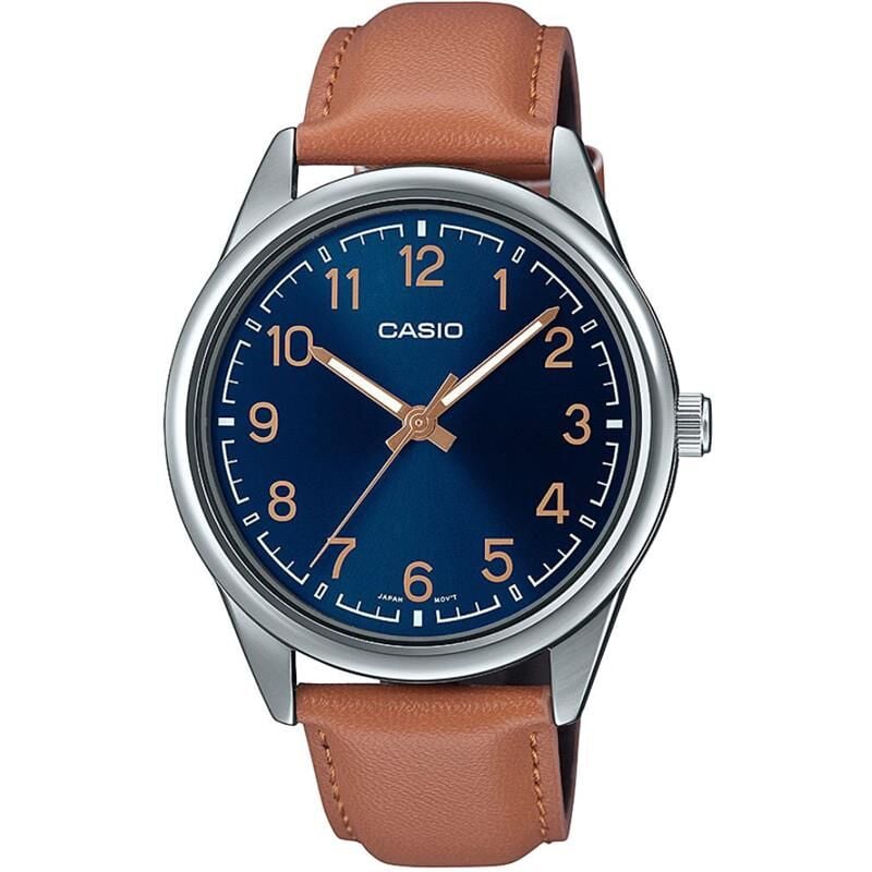 Casio MTP-V005L-2B4UDF Deri Kahve 40 mm Erkek Kol Saati