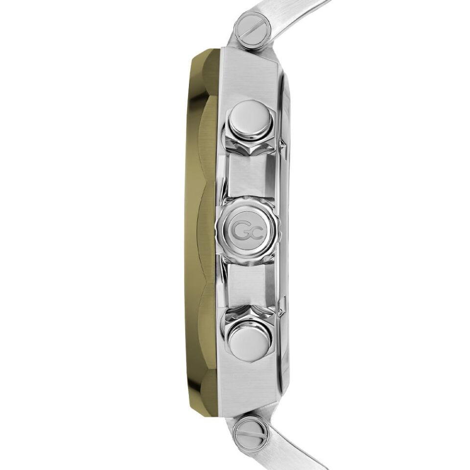 Guess Collection GCZ18004G9MF Quartz Çelik Gri Yeşil Kadran 10 ATM 44 mm Erkek Kol Saati