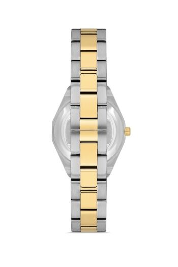 Ferro Sarı ve Gümüş Çelik Kordon Kadın Kol Saati FL43014A-D6 3ATM Su Geçirmez 2 Yıl Garantili