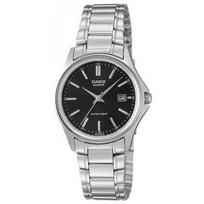 Casio LTP-1183A-1ADF Quartz Çelik Gri Siyah Kadran 29 mm Kadın Kol Saati