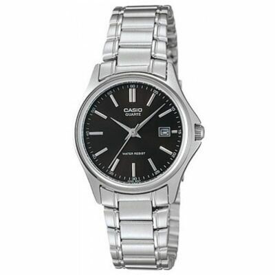 Casio LTP-1183A-1ADF Quartz Çelik Gri Siyah Kadran 29 mm Kadın Kol Saati
