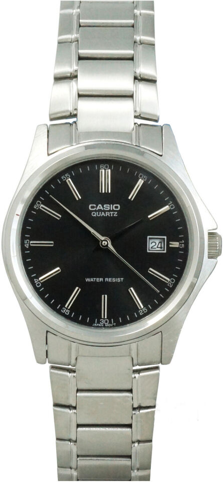 Casio LTP-1183A-1ADF Quartz Çelik Gri Siyah Kadran 29 mm Kadın Kol Saati