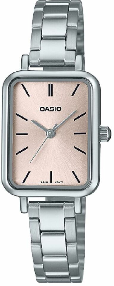 Casio LTP-V009D-4EUDF Quartz Çelik Gri Pembe Kadran 21 mm Kadın Kol Saati