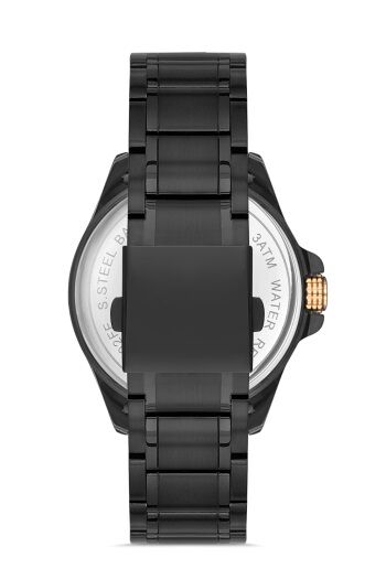 Ferro 45 mm Siyah Çelik Kordon Erkek Kol Saati F11201A-R F11201A-R