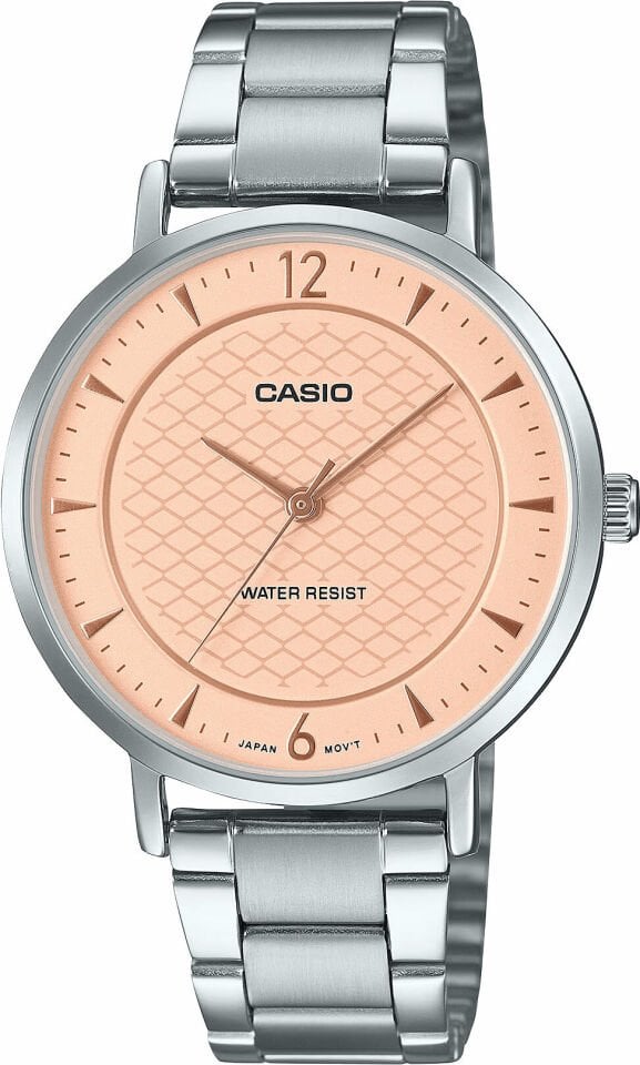 Casio LTP-VT04D-4ADF Quartz Çelik Gri Pembe Kadran 34 mm KADIN KOL SAATİ