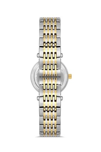 Ferro Sarı ve Gümüş Çelik Kordon Kadın Kol Saati FL43020A-D6 3ATM Su Geçirmez 2 Yıl Garantili