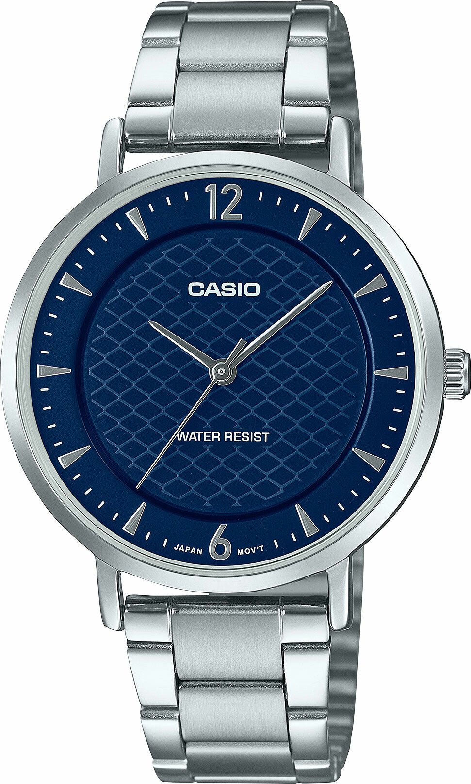 Casio LTP-VT04D-2ADF Quartz Çelik Gri Lacivert Kadran 34 mm Kadın Kol Saati