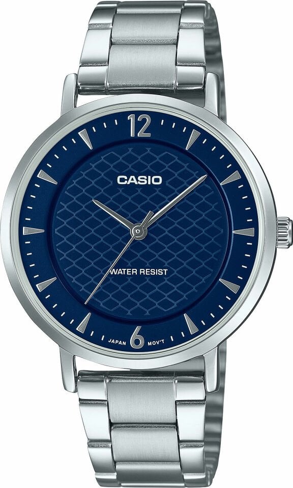 Casio LTP-VT04D-2ADF Quartz Çelik Gri Lacivert Kadran 34 mm Kadın Kol Saati
