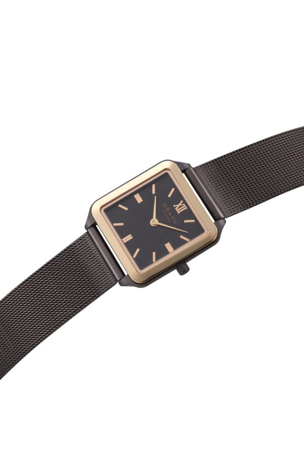 Obaku Denmark V309LXXNMN Quartz Hasır Kahverengi 26 mm Kadın Kol Saati