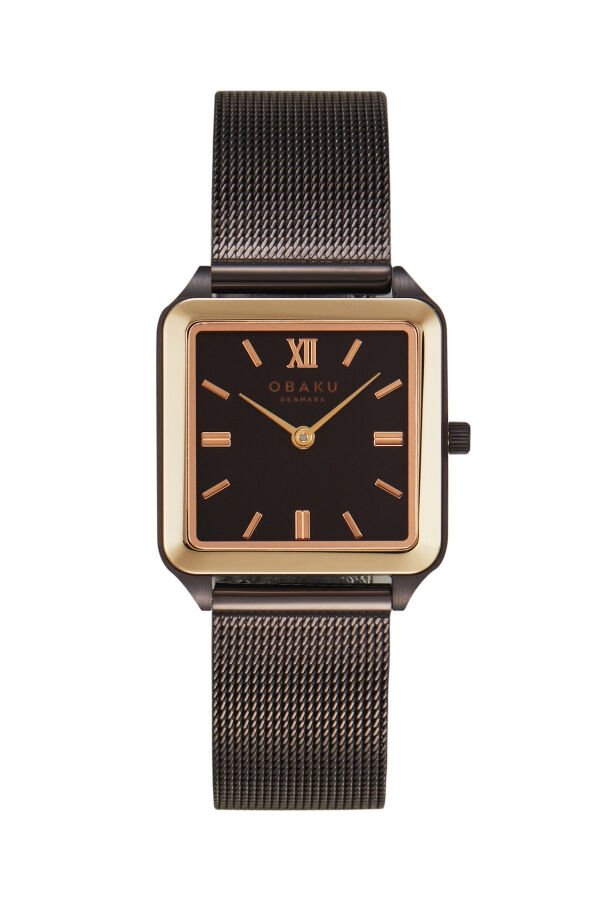 Obaku Denmark V309LXXNMN Quartz Hasır Kahverengi 26 mm Kadın Kol Saati