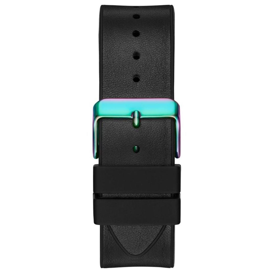 Guess GUGW0202G5 43 mm Siyah Silikon Kordon Erkek Kol Saati