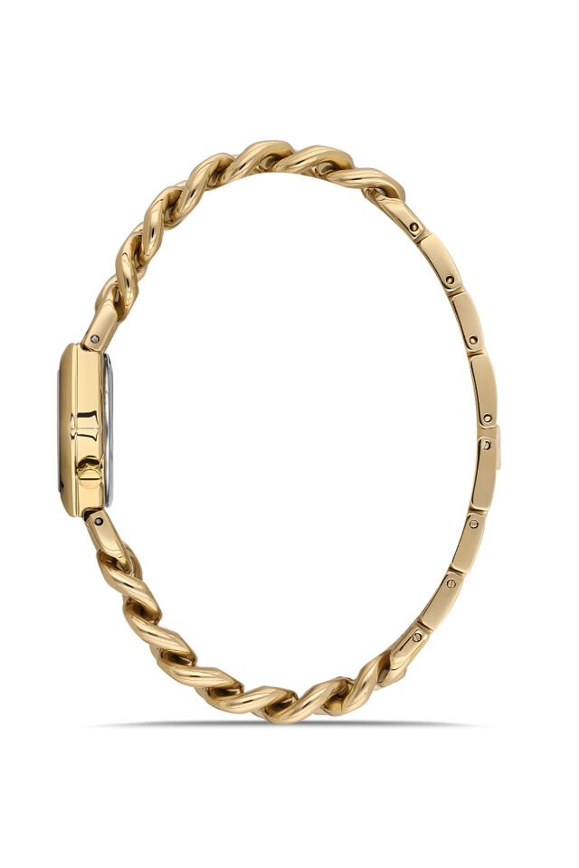 Ferro FL40144A-B Quartz Çelik Altın Rengi Beyaz Kadran 28 mm Kadın Kol Saati