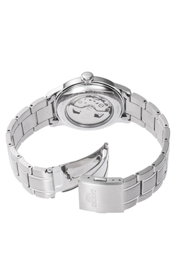 Orient Bambino Kurmalı Otomatik Çelik Gri Mavi Kadran Kristal Cam 38 mm Erkek Kol Saati