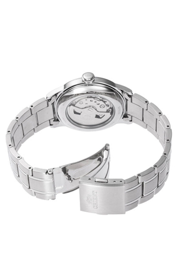 Orient Bambino Kurmalı Otomatik Çelik Gri Mavi Kadran Kristal Cam 38 mm Erkek Kol Saati