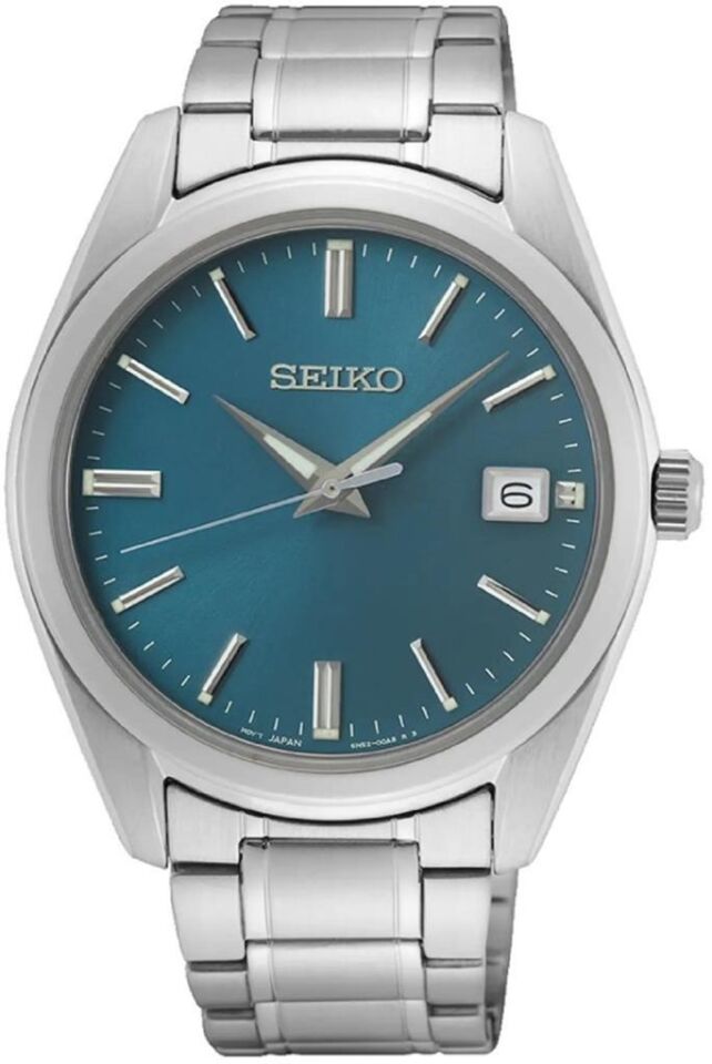 Seiko SUR525P Quartz Çelik Gri Mavi Kadran 40 mm Erkek Kol Saati
