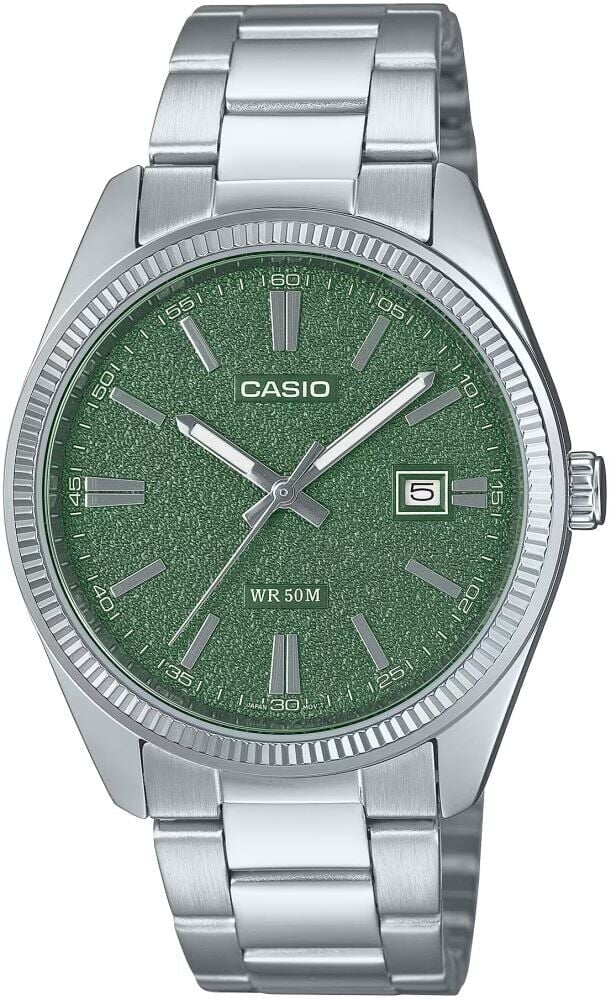 Casio MTP-1302DA-3AVDF Quartz Çelik Gri Yeşil Kadran 39 mm Erkek Kol Saati