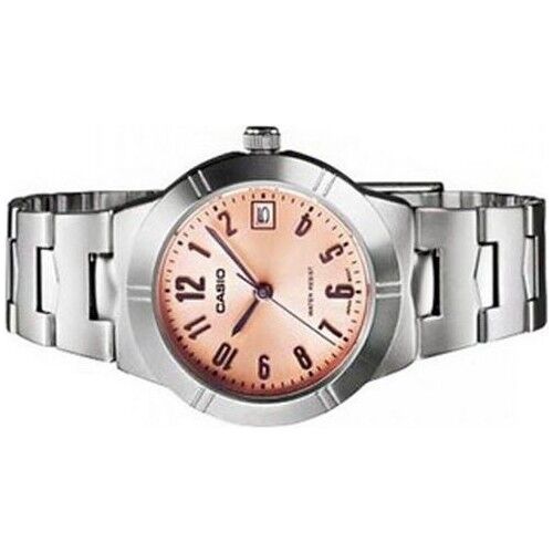 Casio LTP-1241D-4A3DF Quartz Çelik Gri Pembe Kadran 25 mm Kadın Kol Saati