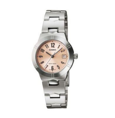 Casio LTP-1241D-4A3DF Quartz Çelik Gri Pembe Kadran 25 mm Kadın Kol Saati