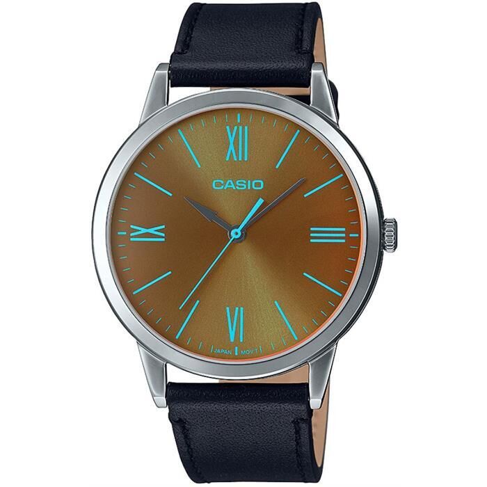 Casio MTP-E600L-1BDF Quartz Deri Siyah 41 mm Erkek Kol Saati