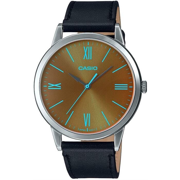 Casio MTP-E600L-1BDF Quartz Deri Siyah 41 mm Erkek Kol Saati