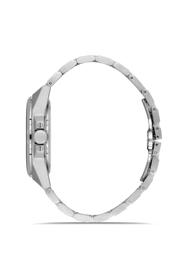 Ferro FM43025A-A15 Quartz Çelik Gri Turkuaz Kadran 42 mm Erkek Kol Saati