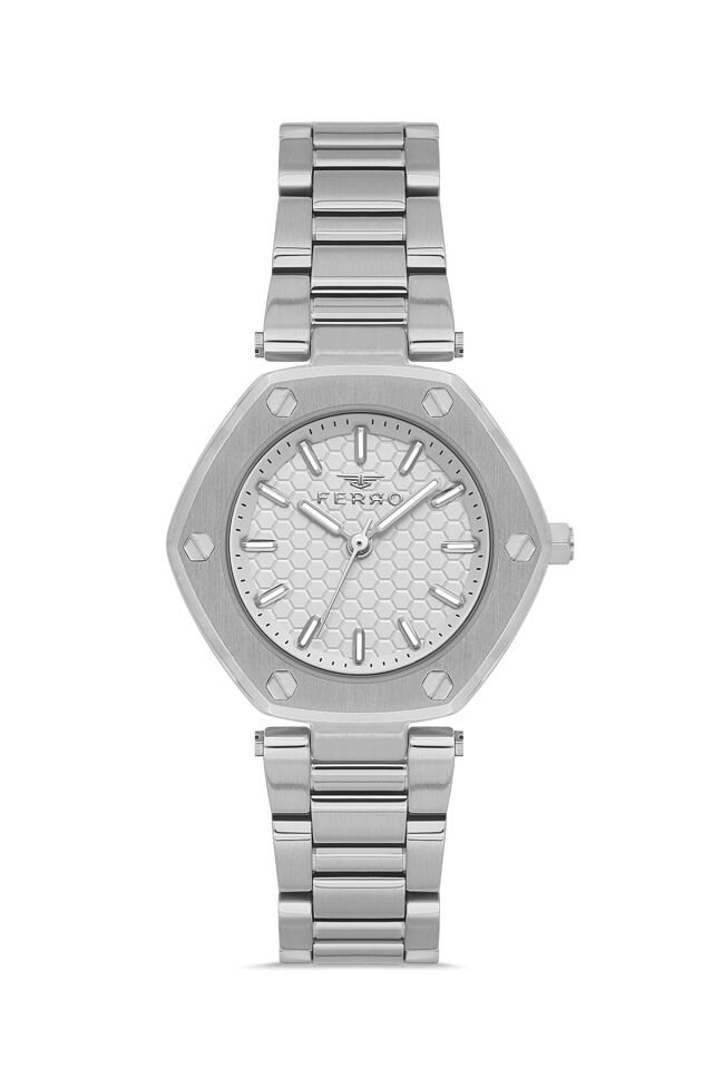 Ferro FL43006A-A Quartz Çelik Gri 32 mm Kadın Kol Saati