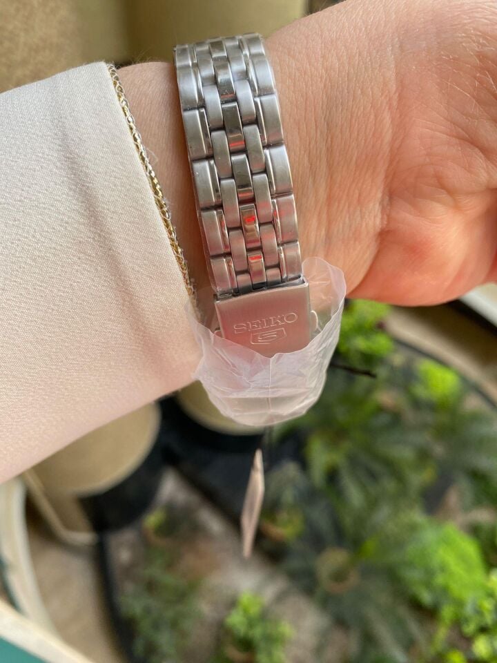 Seiko 5 SNK393K1 Otomatik Çelik Gri Siyah Kadran 39 mm Erkek Kol Saati