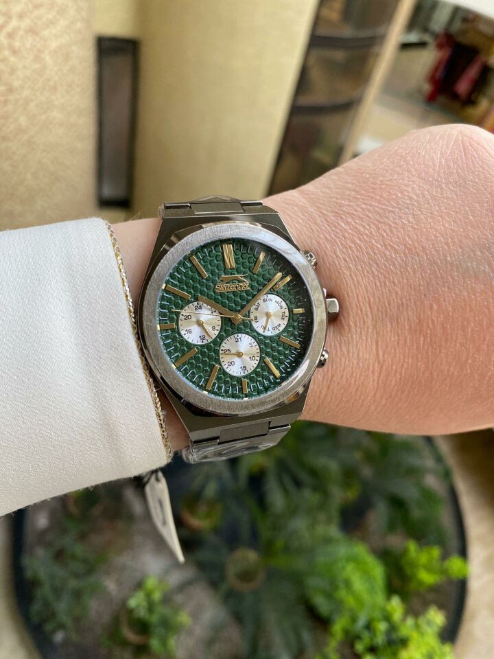 Slazenger SL.09.2137.2.05 Çelik Füme 44 mm Erkek Kol Saati