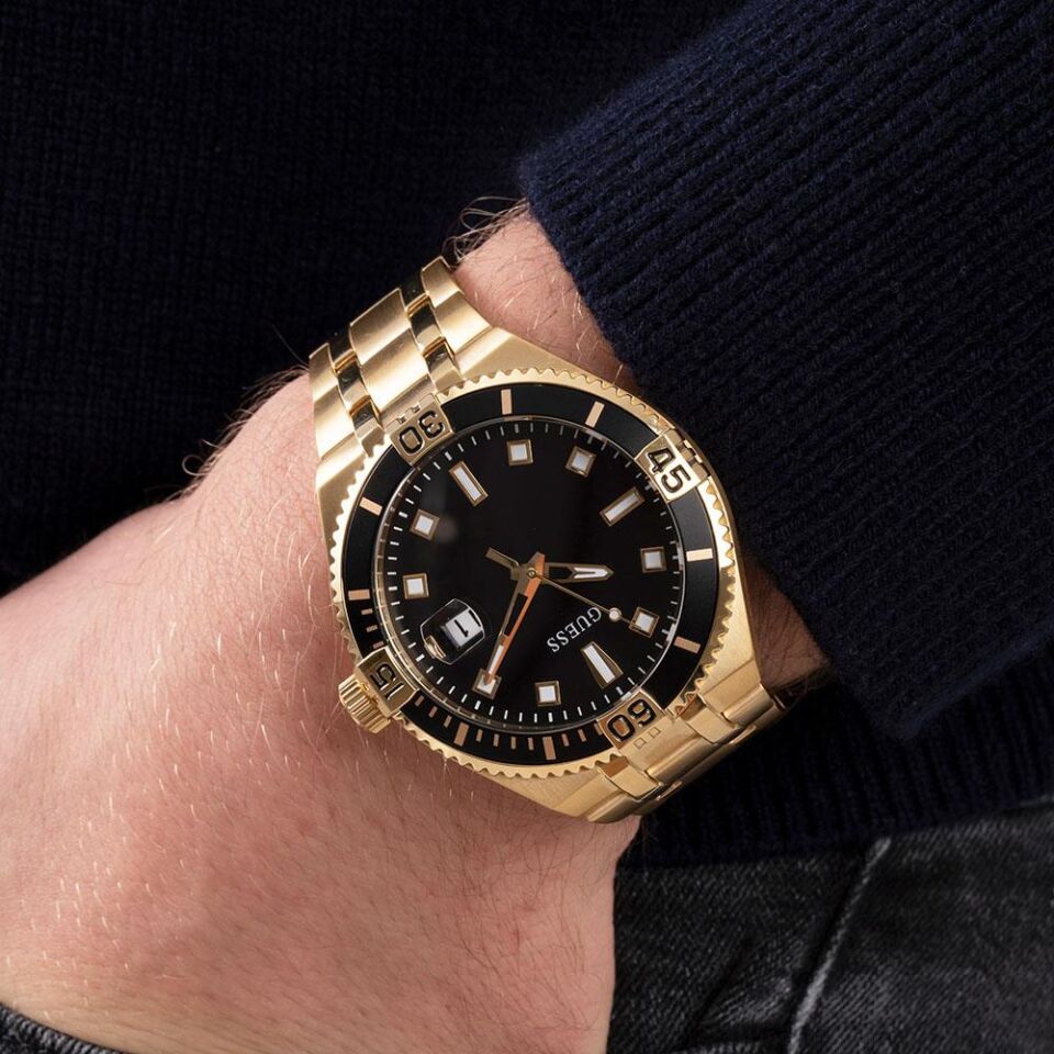 Guess GUGW0330G2 45 mm Altın Rengi Erkek Kol Saati