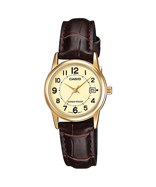 Casio LTP-V002GL-9BUDF Quartz Deri Kahverengi 25 mm Kadın Kol Saati