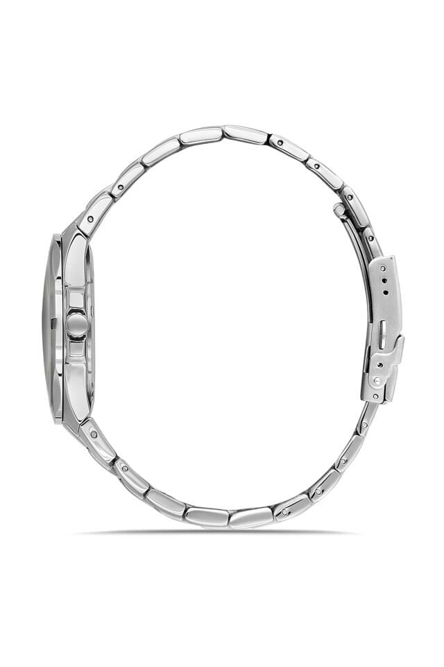 Ferro Gümüş Çelik Kordon Erkek Kol Saati FM40143A-A15 Tüm Fonksiyonlar Aktif 3 ATM Su Geçirmez