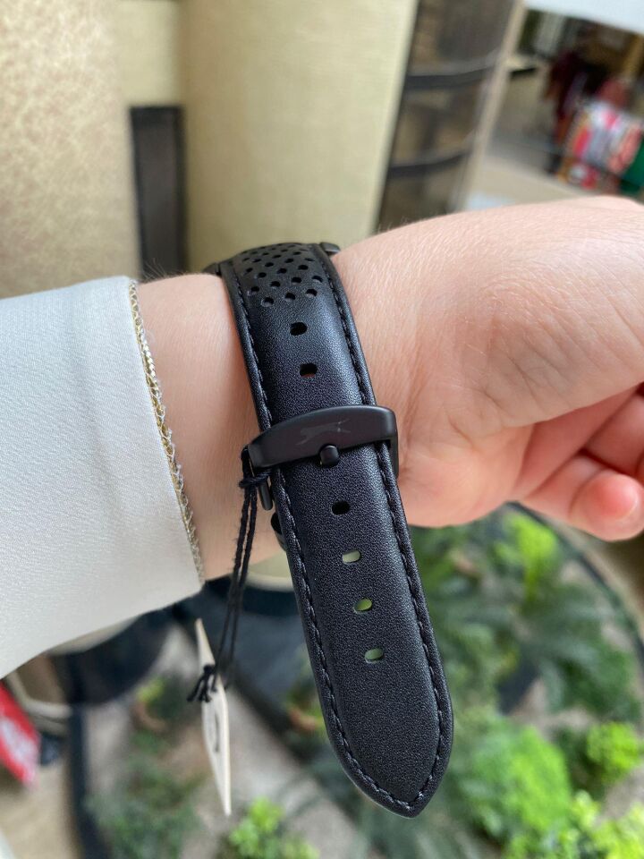 Slazenger SL.09.2134.2.02 Deri Siyah 44 mm Erkek Kol Saati