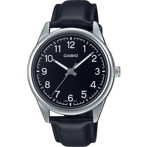 Casio MTP-V005L-1B4UDF Quartz Deri Siyah 40 mm Erkek Kol Saati