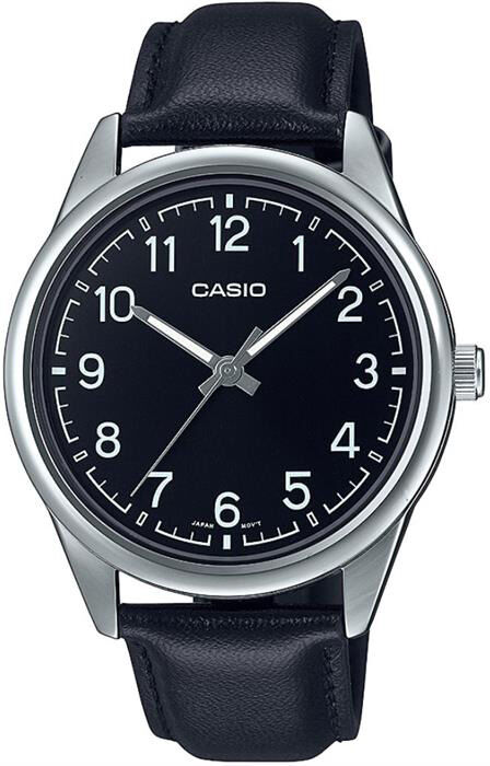 Casio MTP-V005L-1B4UDF Quartz Deri Siyah 40 mm Erkek Kol Saati