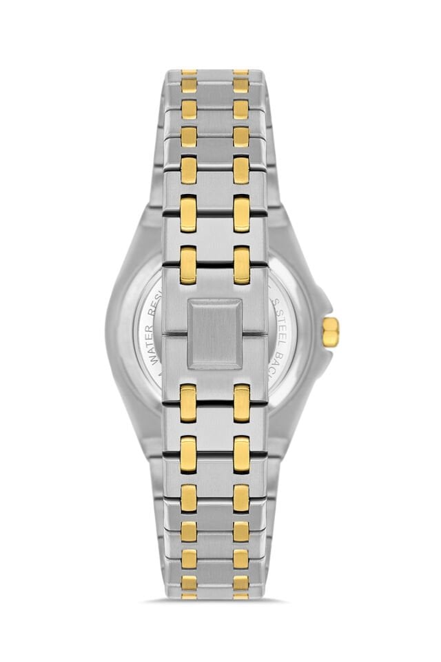 Ferro FL43007A-D6 Quartz Çelik Altın/Gri Yeşil Kadran 33 mm Kadın Kol Saati