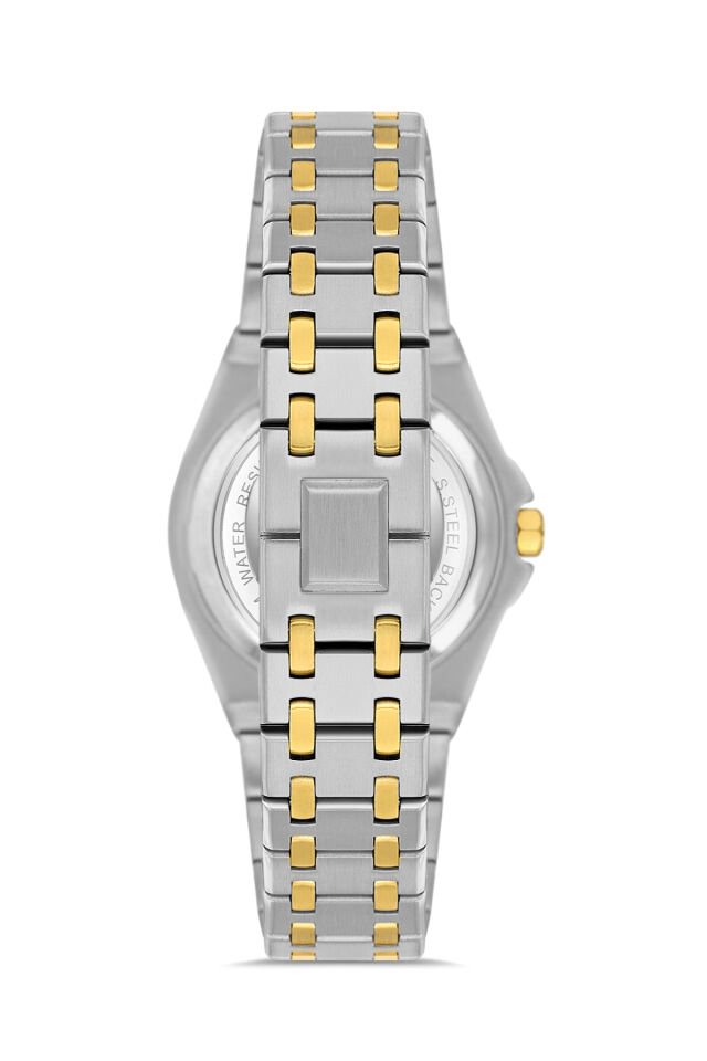 Ferro FL43007A-D6 Quartz Çelik Altın/Gri Yeşil Kadran 33 mm Kadın Kol Saati