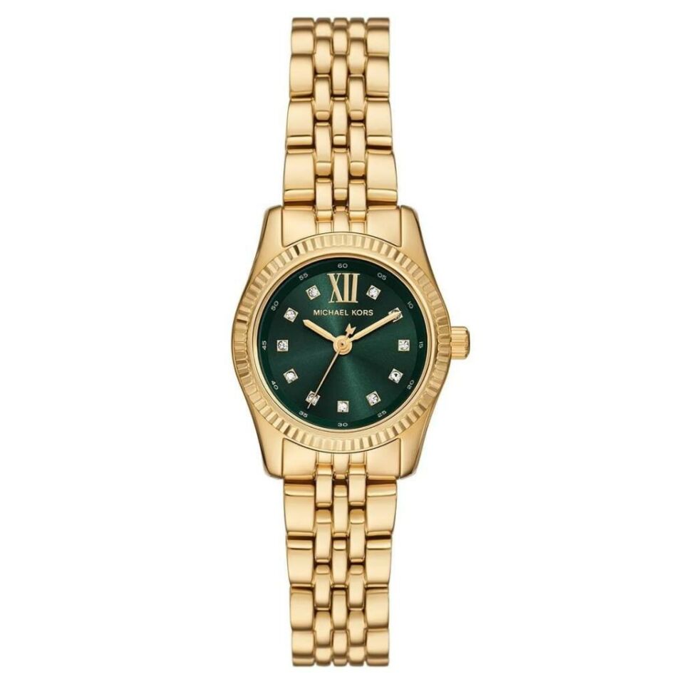 Michael Kors MK4842 Quartz Çelik Altın Rengi Yeşil Kadran 26 mm Kadın Kol Saati