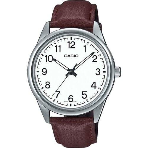 Casio MTP-V005L-7B4UDF Quartz Deri Kahverengi 40 mm Erkek Kol Saati