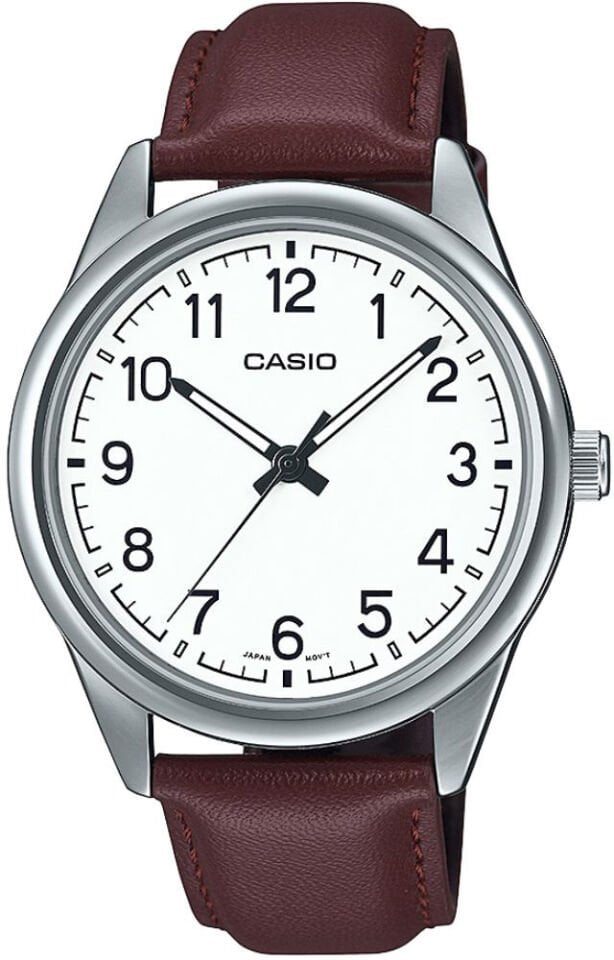 Casio MTP-V005L-7B4UDF Quartz Deri Kahverengi 40 mm Erkek Kol Saati