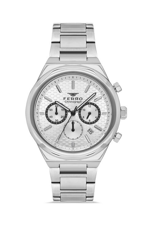 Ferro FM31458A-A Quartz Çelik Gri 44 mm Fonksiyonları Aktif Erkek Kol Saati