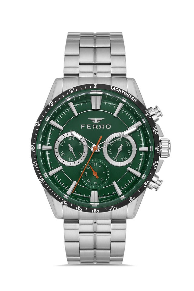 Ferro Gümüş Çelik Kordon Erkek Kol Saati FM40139A-J6