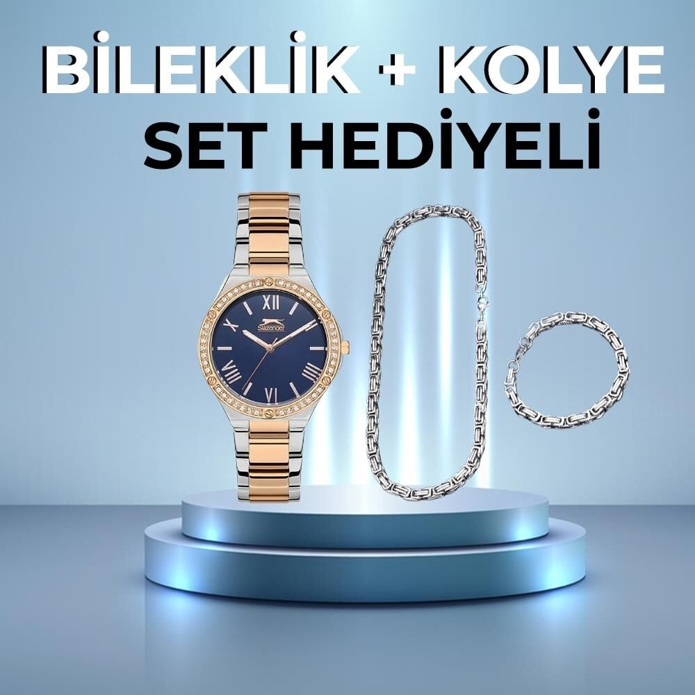 Slazenger Sl.09.2141.3.05 Çelik Rose/Metalik Gri 35 mm Kadın Kol Saati