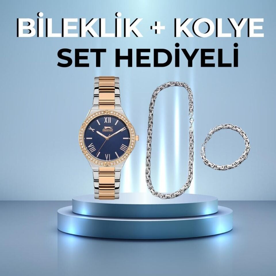 Slazenger Sl.09.2141.3.05 Çelik Rose/Metalik Gri 35 mm Kadın Kol Saati