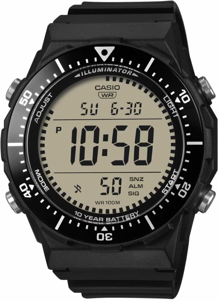 Casio AE-1700H-1AVDF Quartz Siyah Silikon Kordon 10 ATM 47 mm Erkek Kol Saati