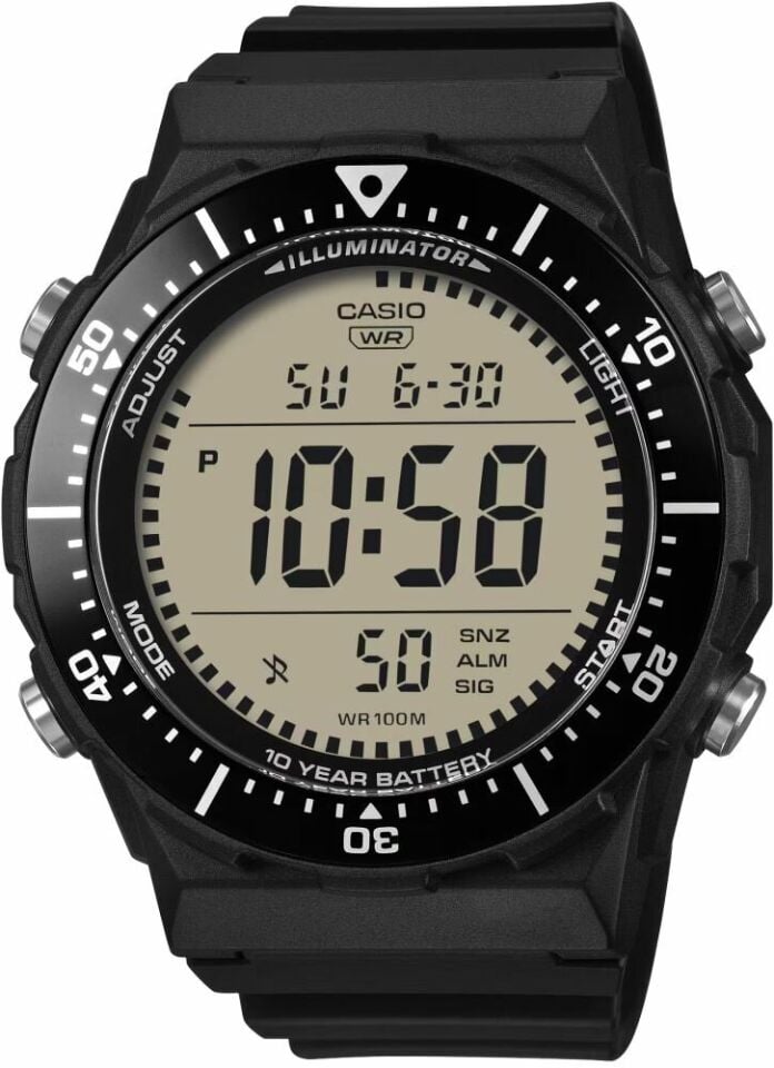 Casio AE-1700H-1AVDF Quartz Siyah Silikon Kordon 10 ATM 47 mm Erkek Kol Saati