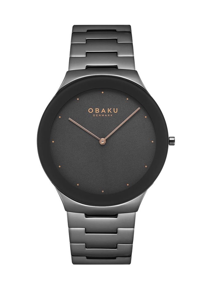 Obaku Denmark V290GXUUSU Quartz Çelik Safir Kristal 42 mm Erkek Kol Saati