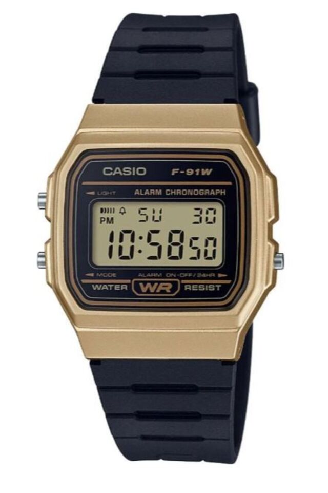 Casio F-91WM-9ADF Quartz Silikon Siyah 35 mm Erkek Kol Saati